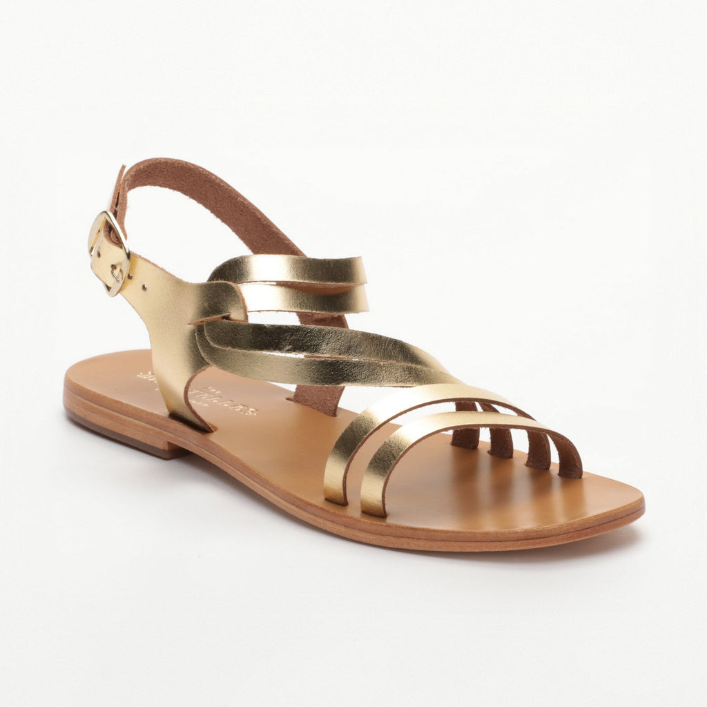 Les Bagatelles - Sandales Plates Champika - Dark - Gold