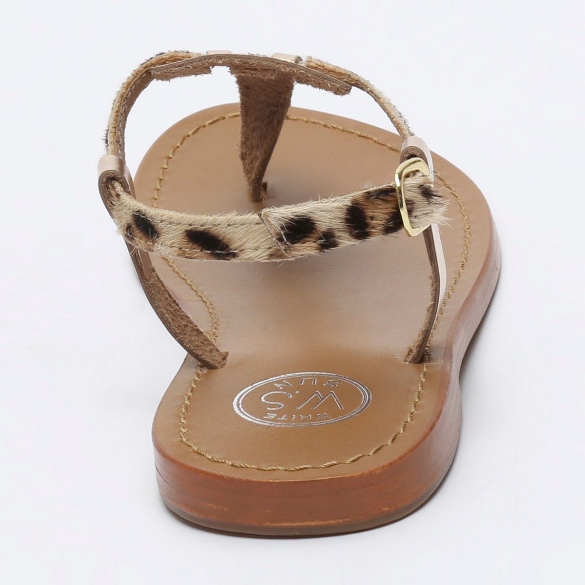 White Sun - Sandalias Bulla - Gold Buff - Dorado+Leopardo