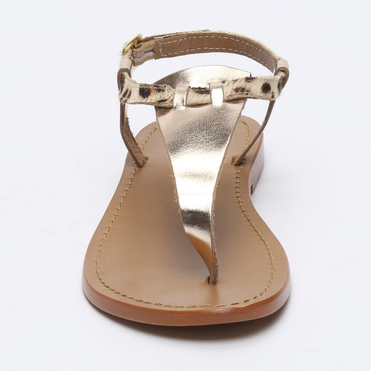 White Sun - Sandalias Bulla - Gold Buff - Dorado+Leopardo