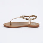 White Sun - Sandalias Bulla - Gold Buff - Dorado+Leopardo