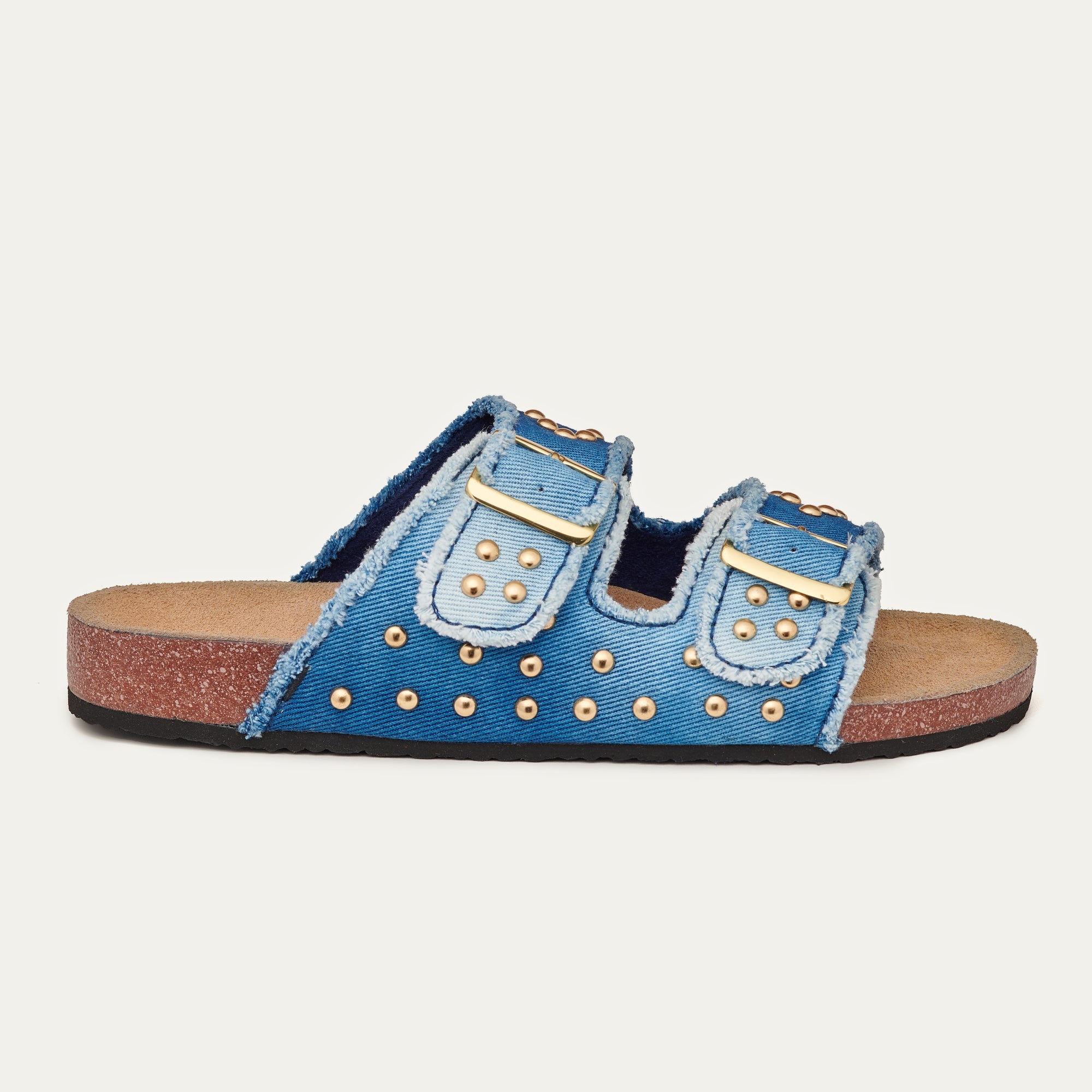 Sandalias Odette de denim índigo