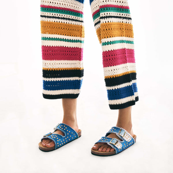 Odette Indigo Denim Sandals