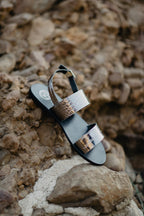 White Sun - Sandalias Diletta - Croco Pewter - Mujer