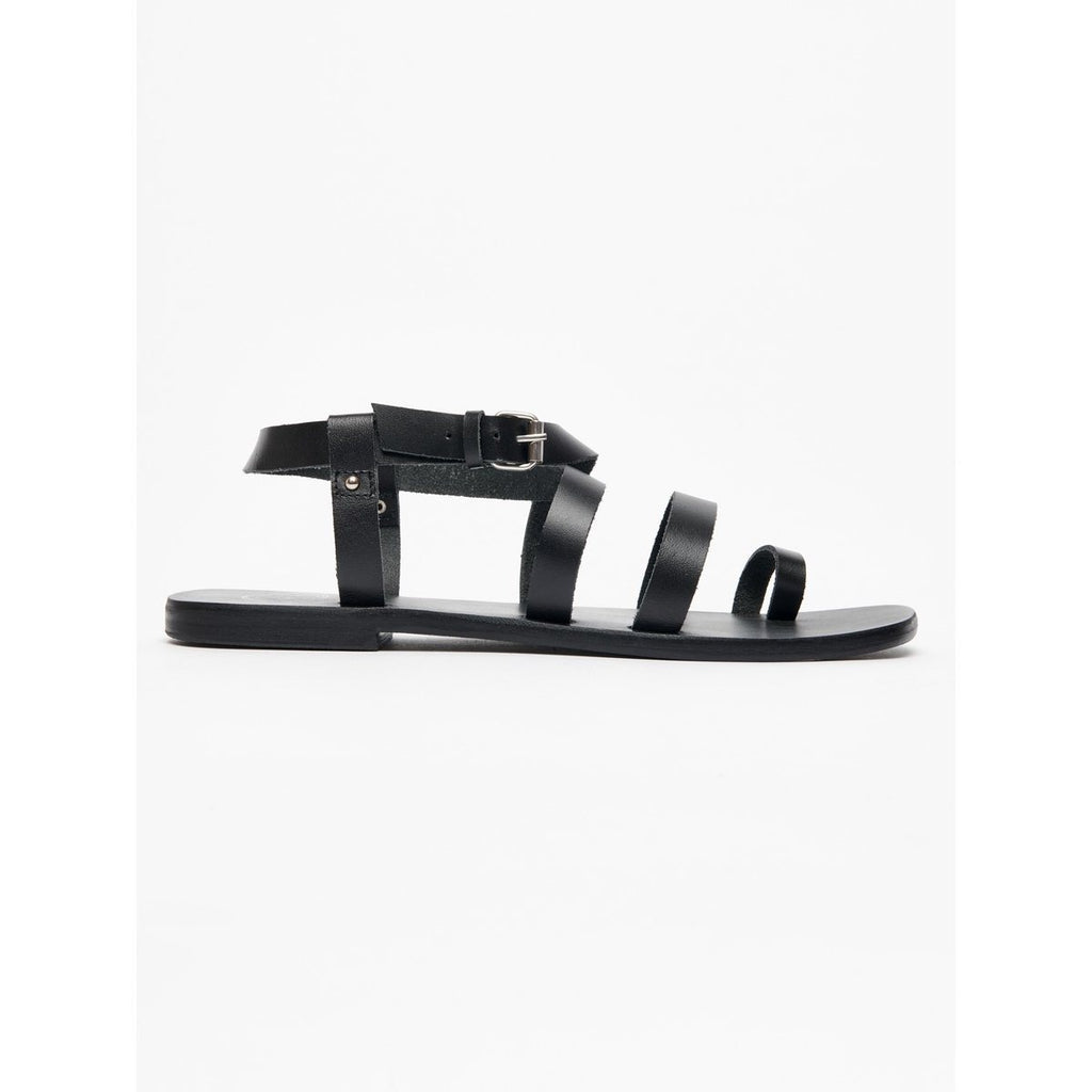 White Sun - Sandales Ahoura - Black Buff - Noir