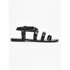 White Sun - Sandales Ahoura - Black Buff - Noir