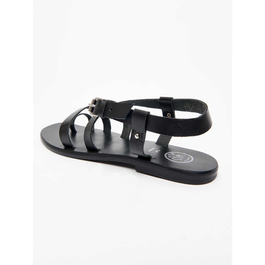 White Sun - Sandales Ahoura - Black Buff - Noir