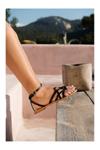 White Sun - Sandales Amelia - Black Sheep Nappa - Black