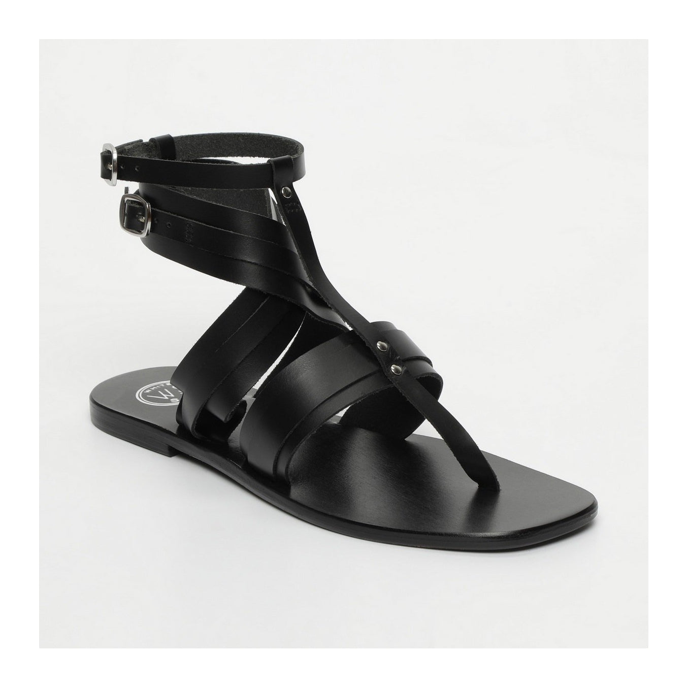 White Sun - Sandales Anvert - Black Buff - Black