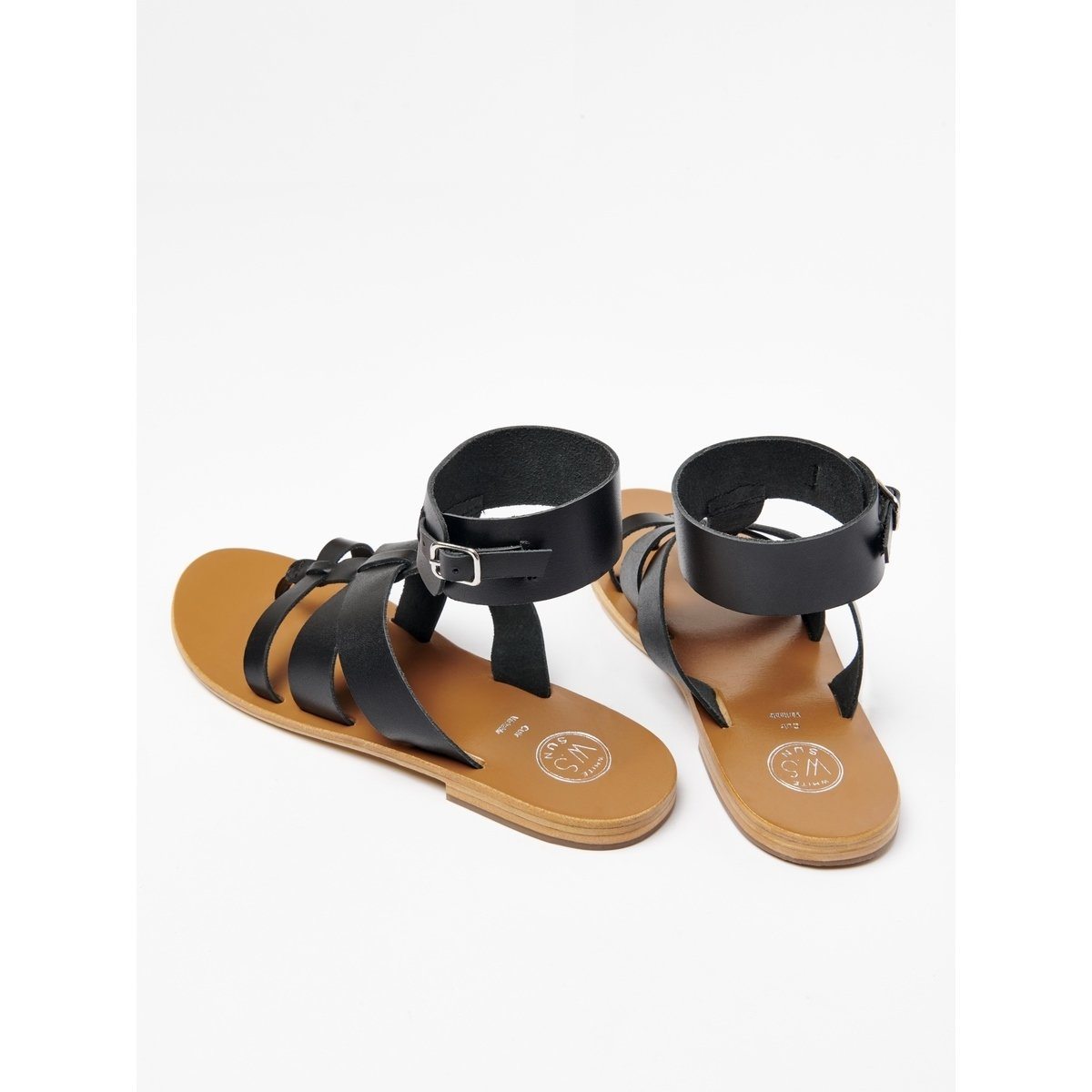 White Sun - Sandales Entre-Doigts Aydin - Noir - Femme