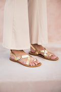 White Sun - Sandalias Devakali - Oro oscuro Buff - Oro oscuro