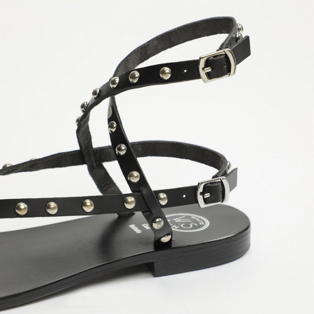 White Sun - Melona Sandals - Black Buff - Black