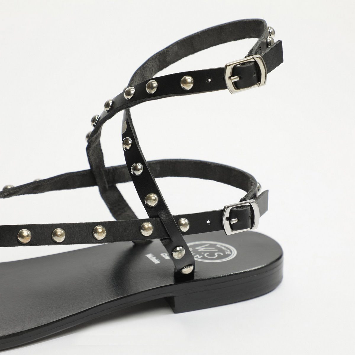 White Sun - Melona Sandals - Black Buff - Black