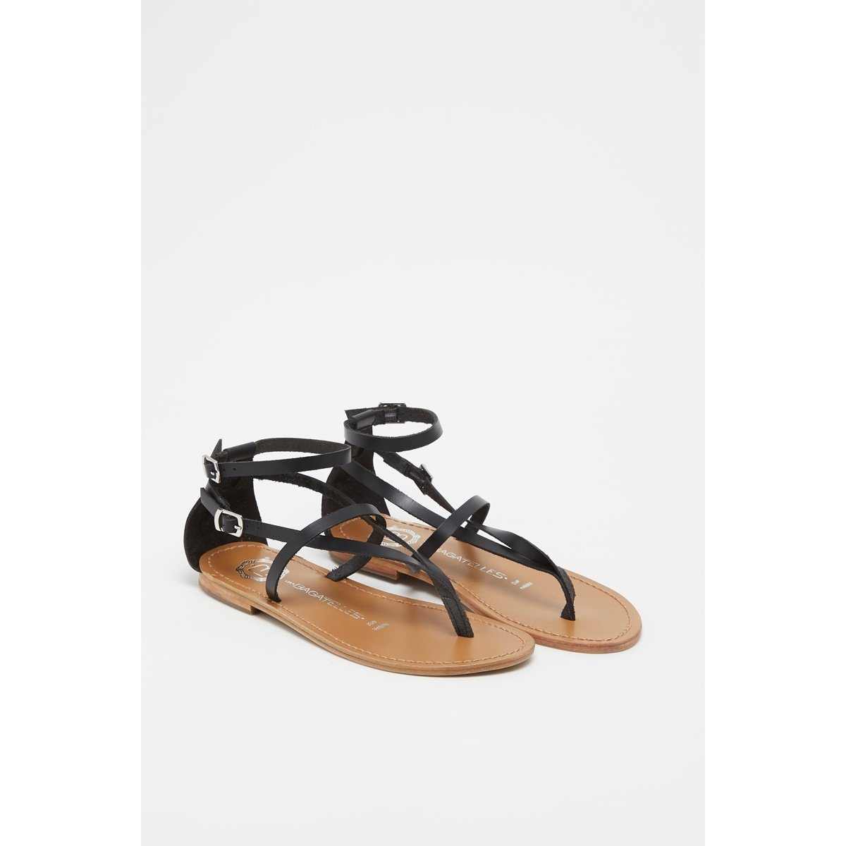 Les Bagatelles - Sandales Entre-Doigts Mosholu - Black