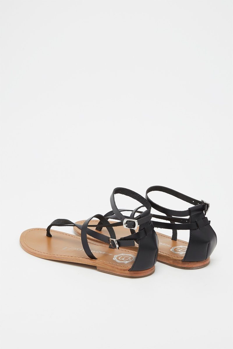 Les Bagatelles - Sandales Entre-Doigts Mosholu - Black
