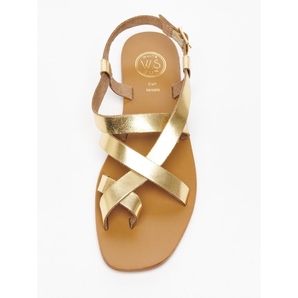White Sun - Sandales SadinaDark Gold
