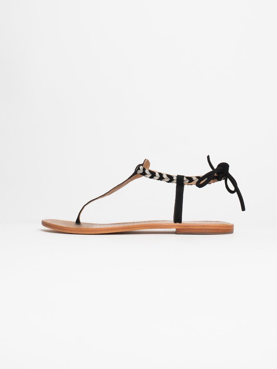 Les Bagatelles - Sandales Smith - Black Et Silver