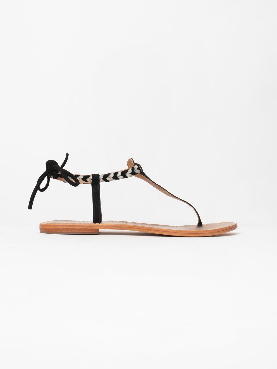 Les Bagatelles - Sandales Smith - Black Et Silver