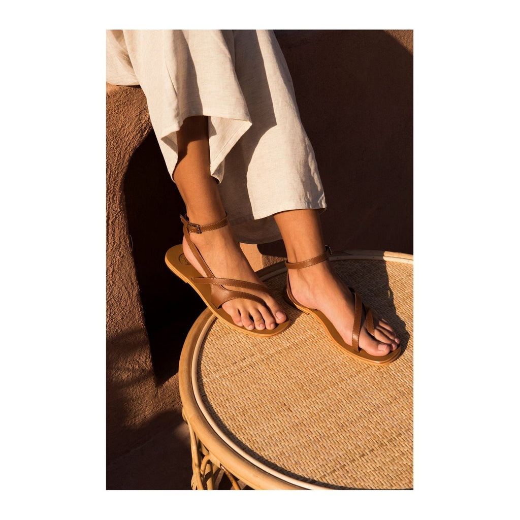 White Sun - Sandalias Tinley - Piel de cabra camel - Camel