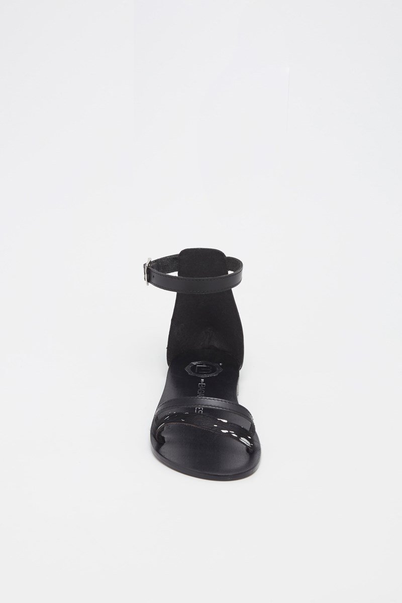 Les Bagatelles - Sandales Essentielles Bleecker - Black/Animal Print