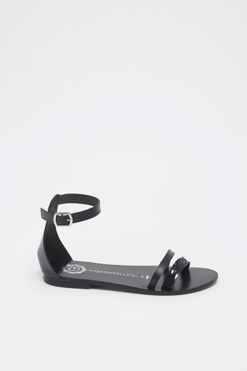 Les Bagatelles - Sandales Essentielles Bleecker - Black/Animal Print