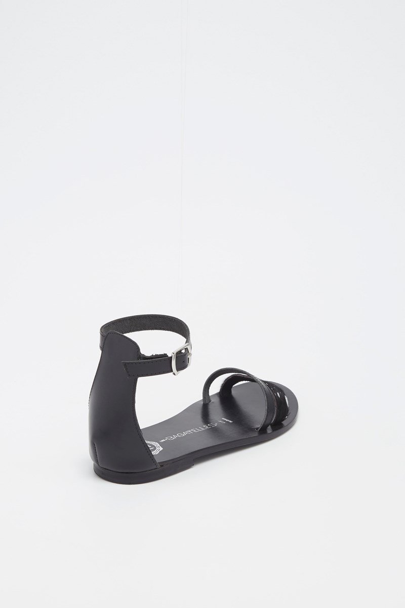 Les Bagatelles - Sandales Essentielles Bleecker - Black/Animal Print
