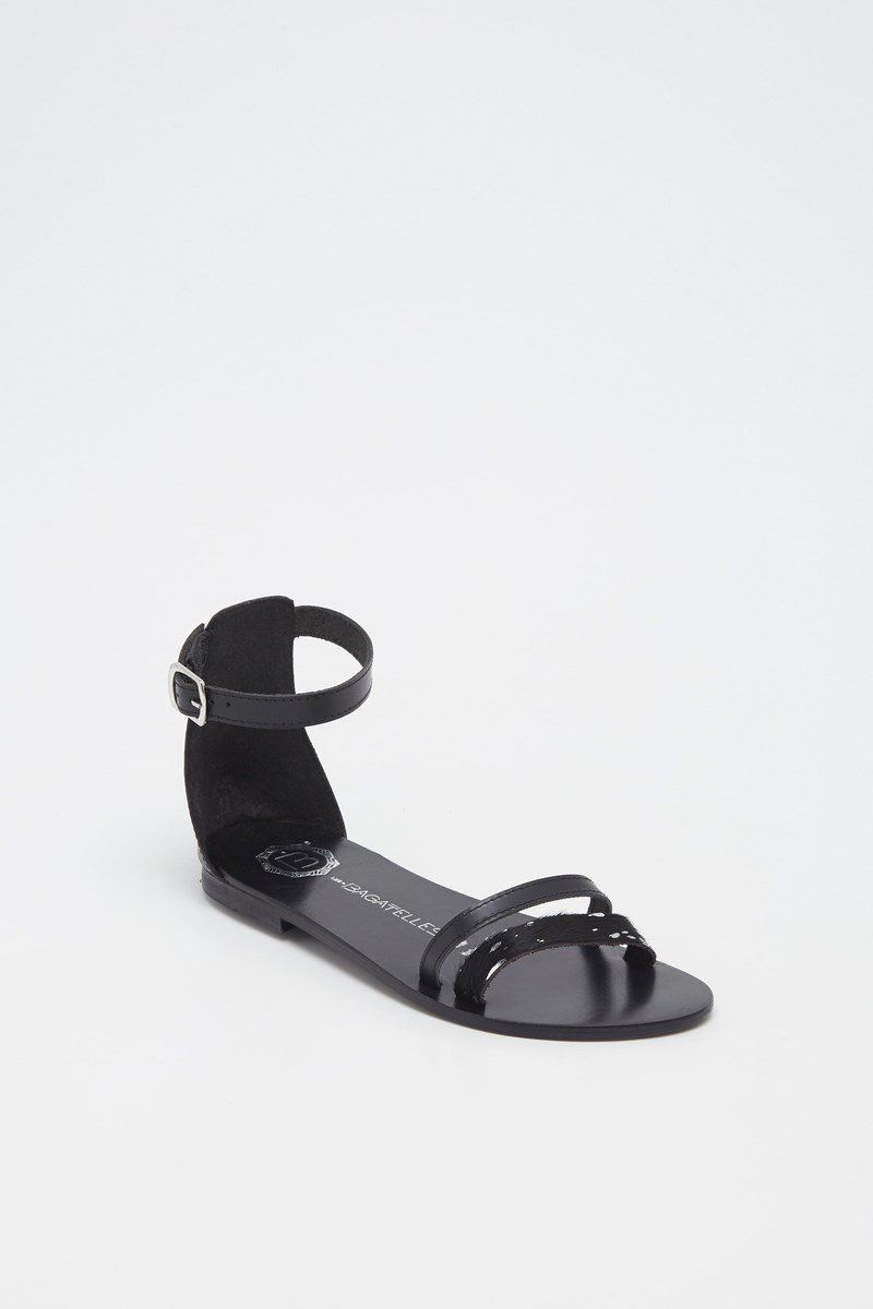 Les Bagatelles - Sandales Essentielles Bleecker - Black/Animal Print
