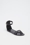 Les Bagatelles - Sandales Essentielles Bleecker - Black/Animal Print