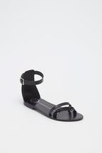 Les Bagatelles - Sandales Essentielles Bleecker - Black/Animal Print