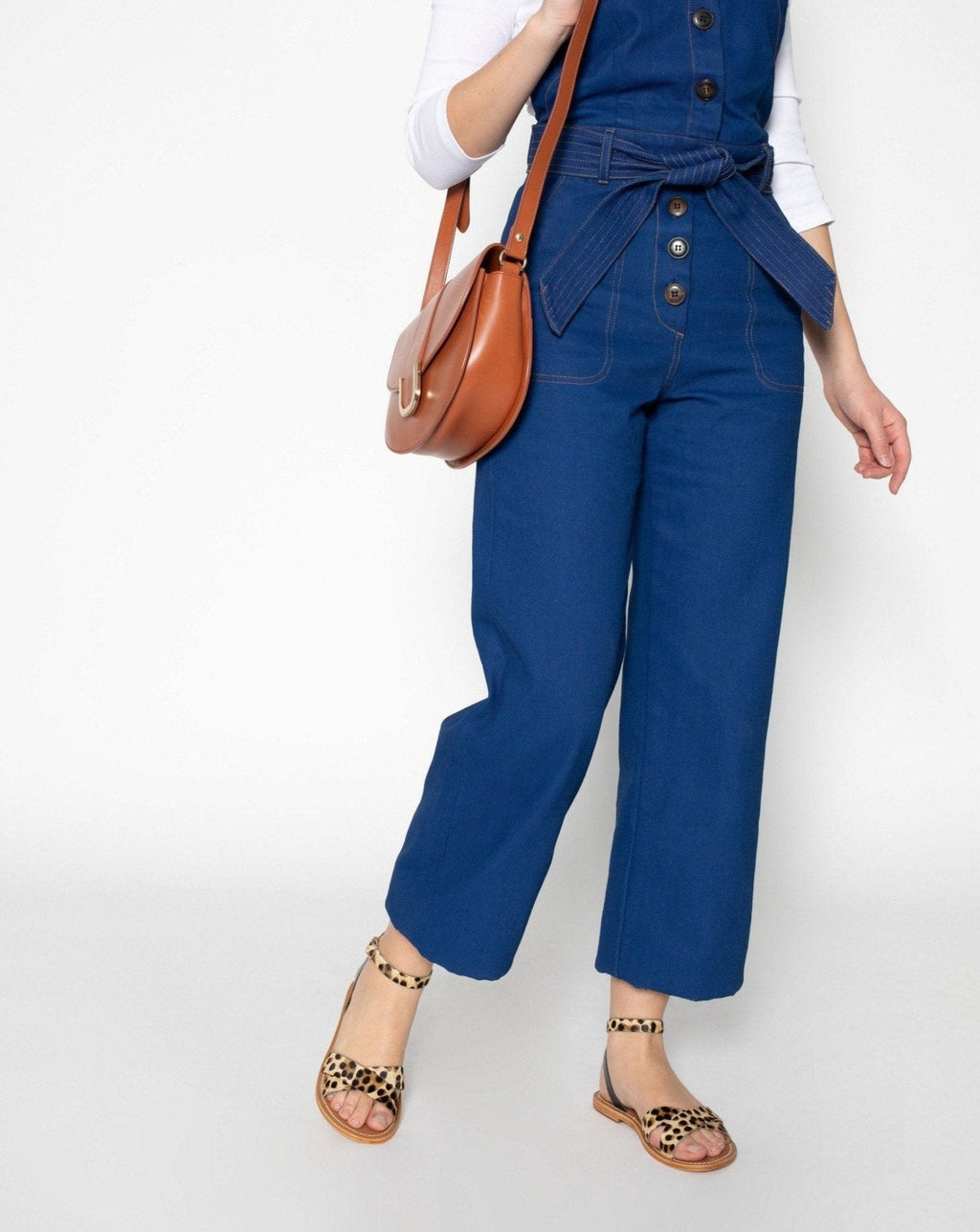 Les Bagatelles - Brione Sandals - Black and Leopard