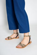 Les Bagatelles - Brione Sandals - Black and Leopard