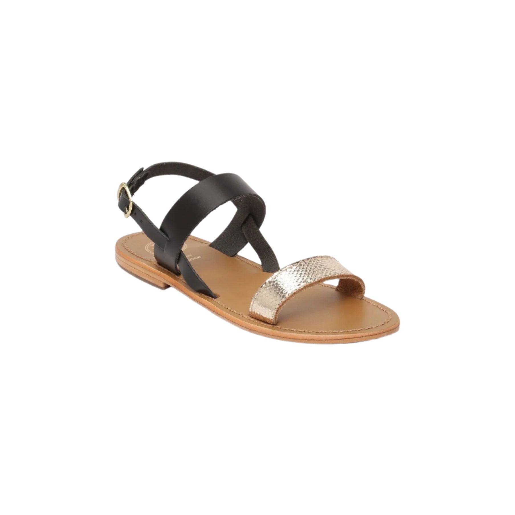 White Sun - Sandales Essentielles Bursa - Noir Or