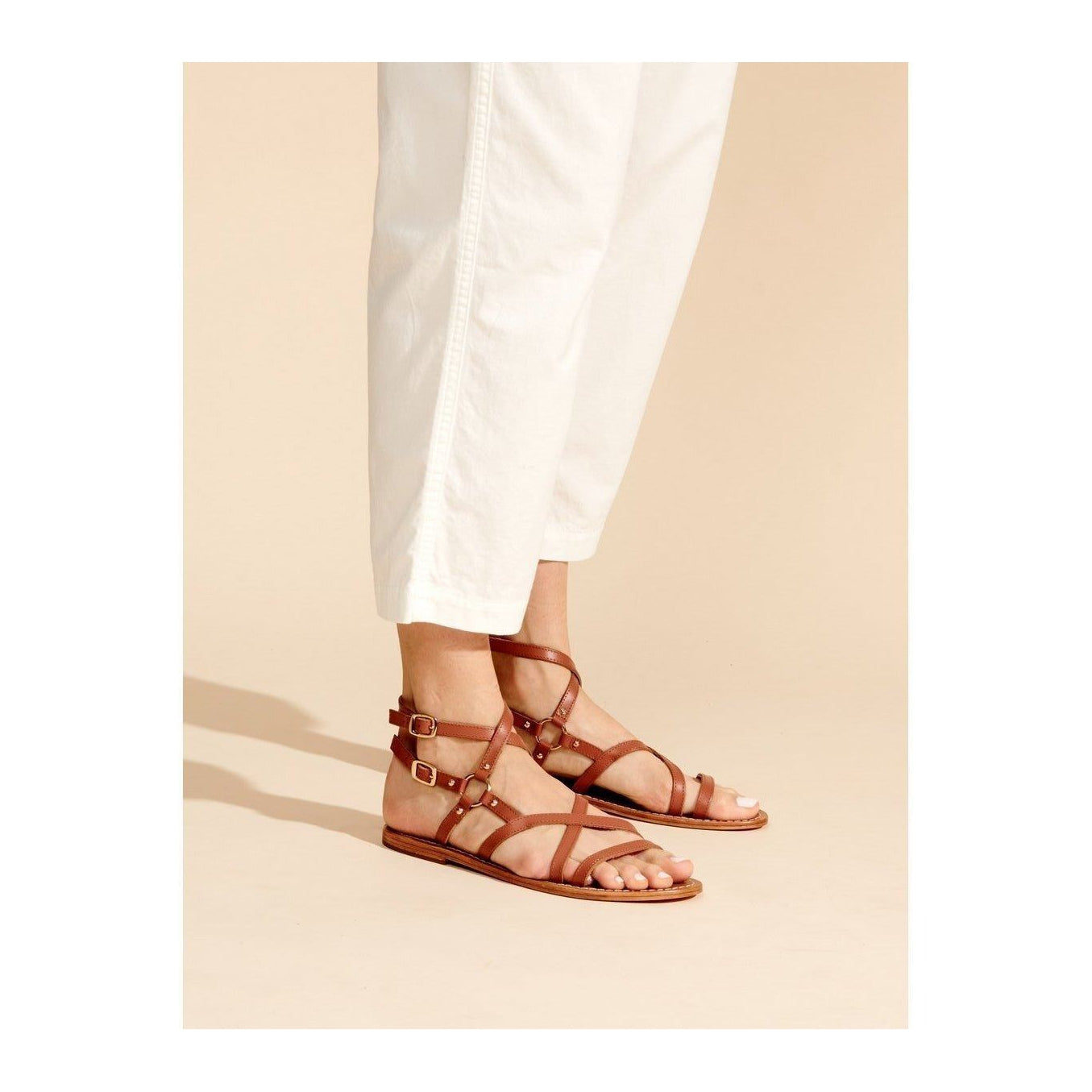 White Sun - Sandalias Claudina - Marrón Buff - Marrón