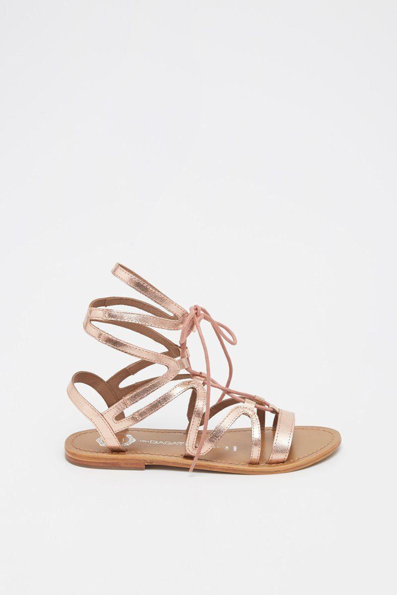 Les Bagatelles - Sandales Crescent - Pink Gold