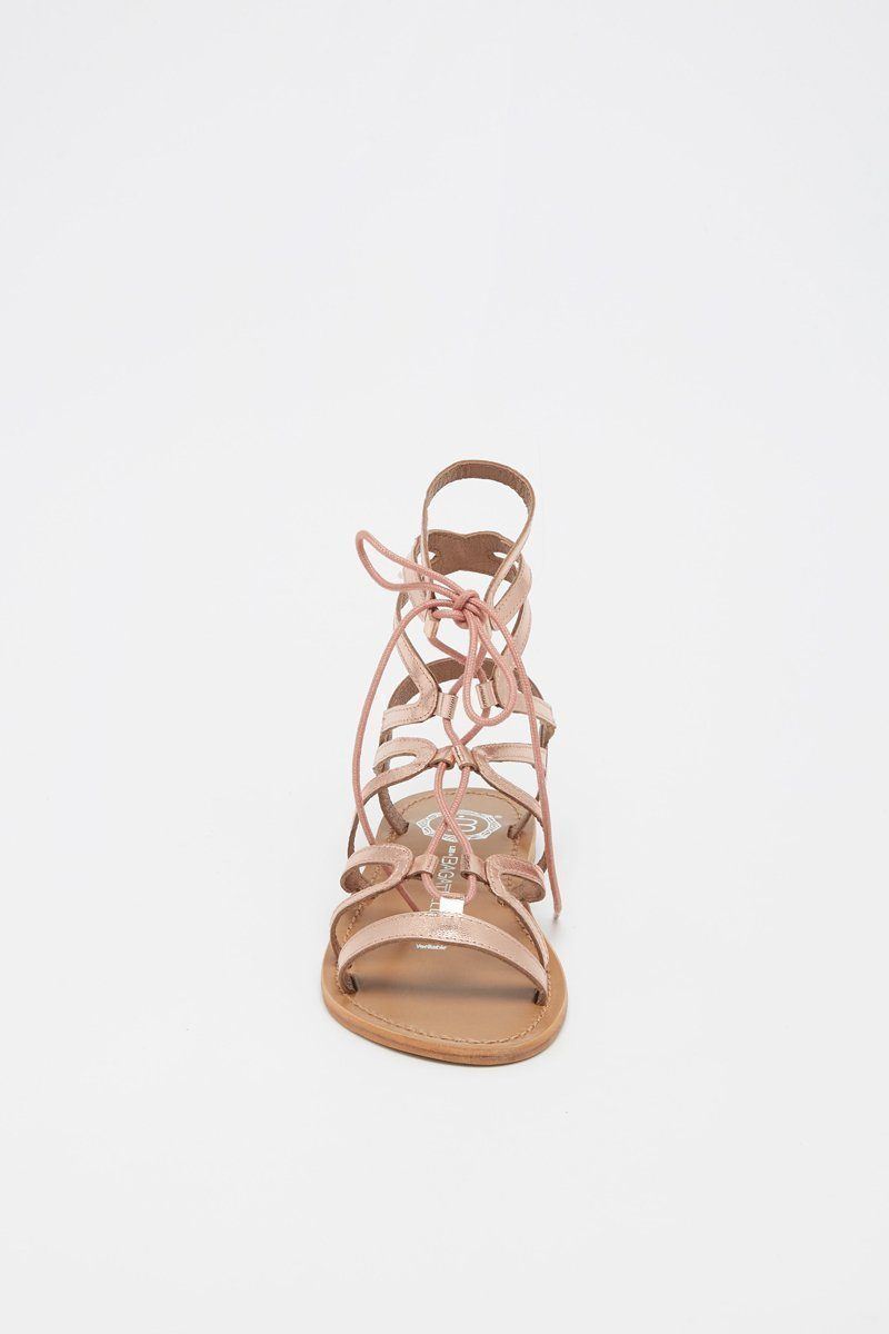 Les Bagatelles - Sandales Crescent - Pink Gold