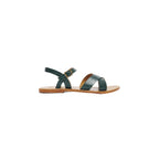 White Sun - Sandales Eneya - Green Croco Print Goat - Green Croco