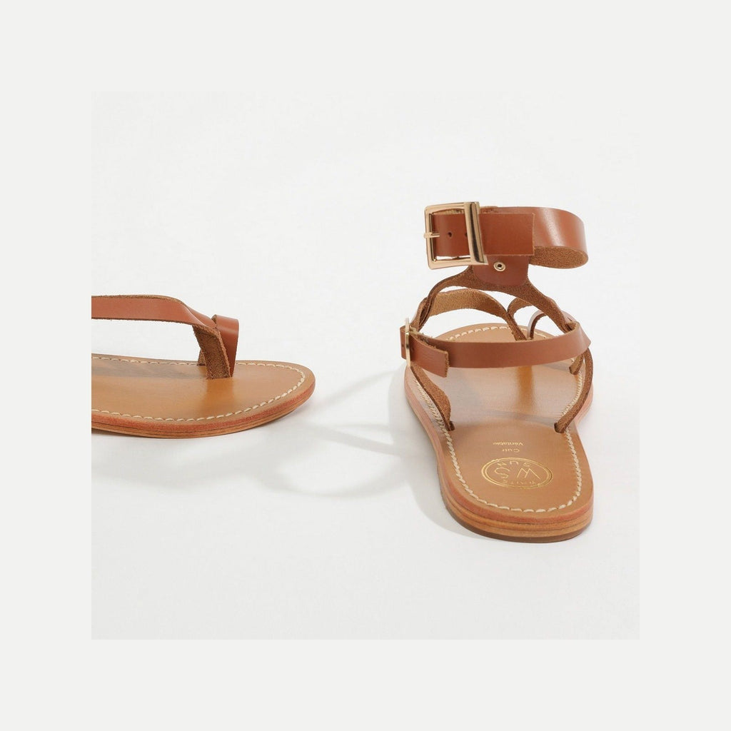 White Sun - Sandales Hermance - Marron Buff - Marron
