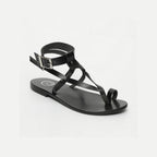 White Sun - Sandalias Hermance - Búfalo negro - Negro