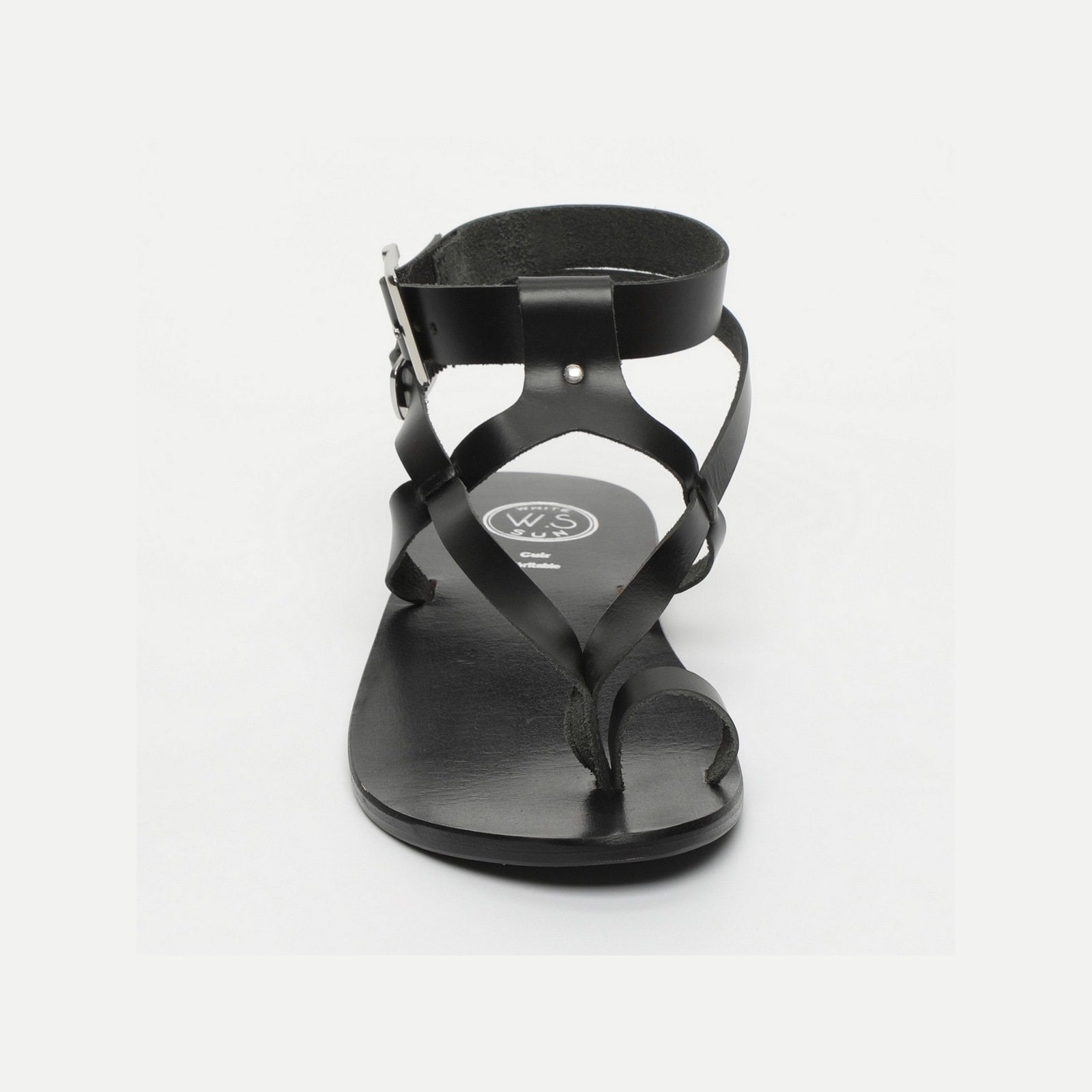 White Sun - Sandalias Hermance - Búfalo negro - Negro