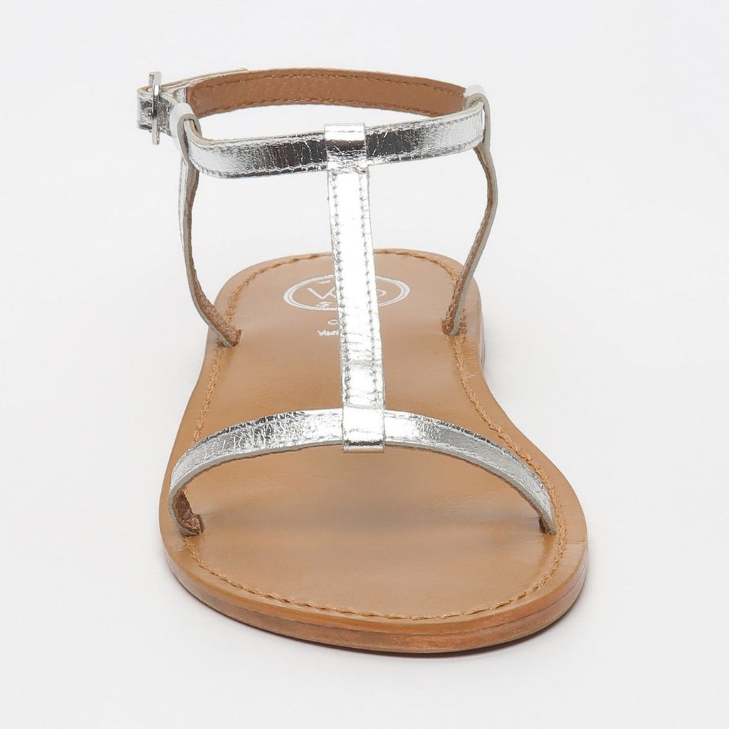 White Sun - Sandalias Lagorn - Piel de cabra plateada - Plateado