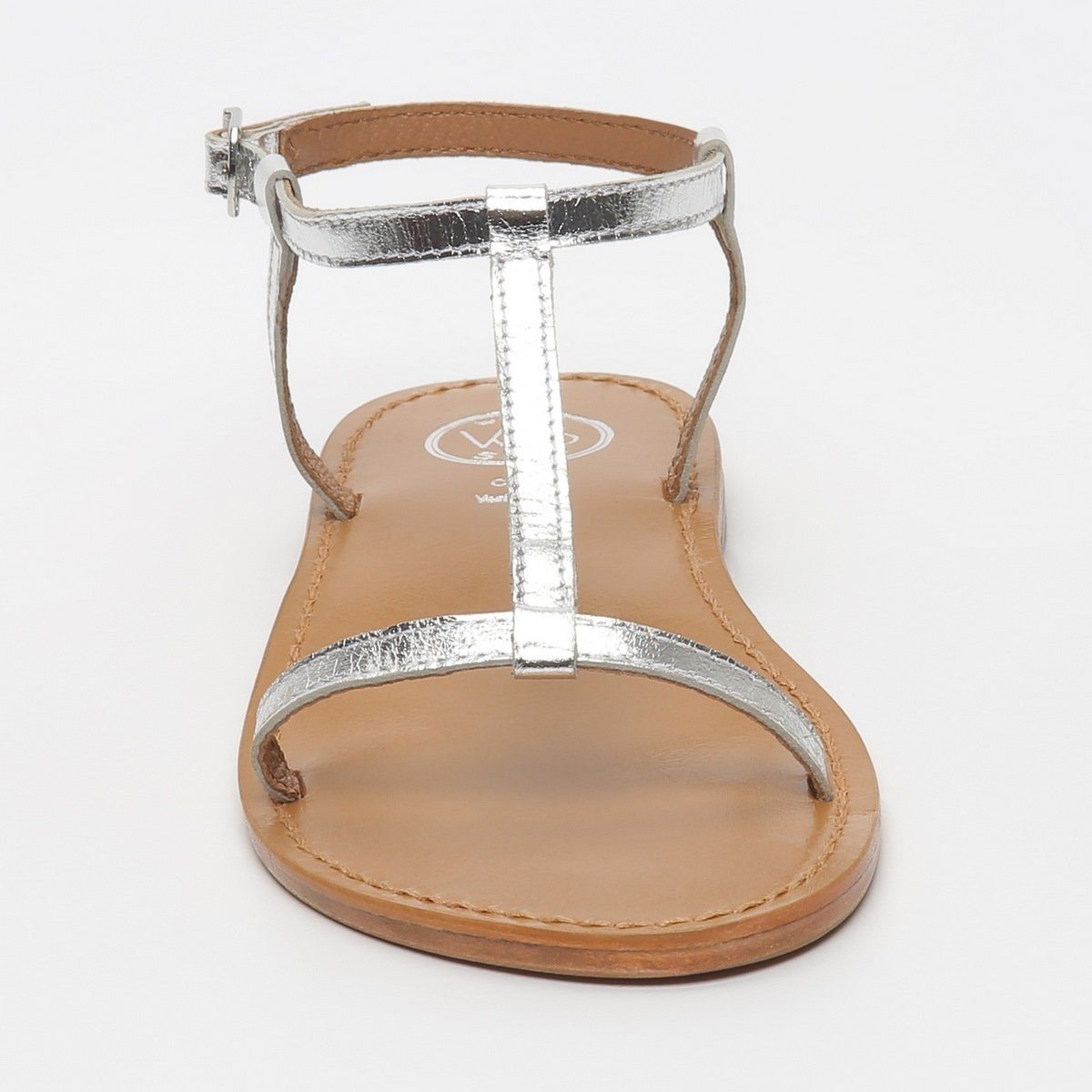 White Sun - Sandalias Lagorn - Piel de cabra plateada - Plateado