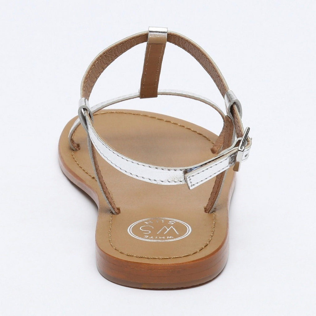 White Sun - Sandalias Lagorn - Piel de cabra plateada - Plateado