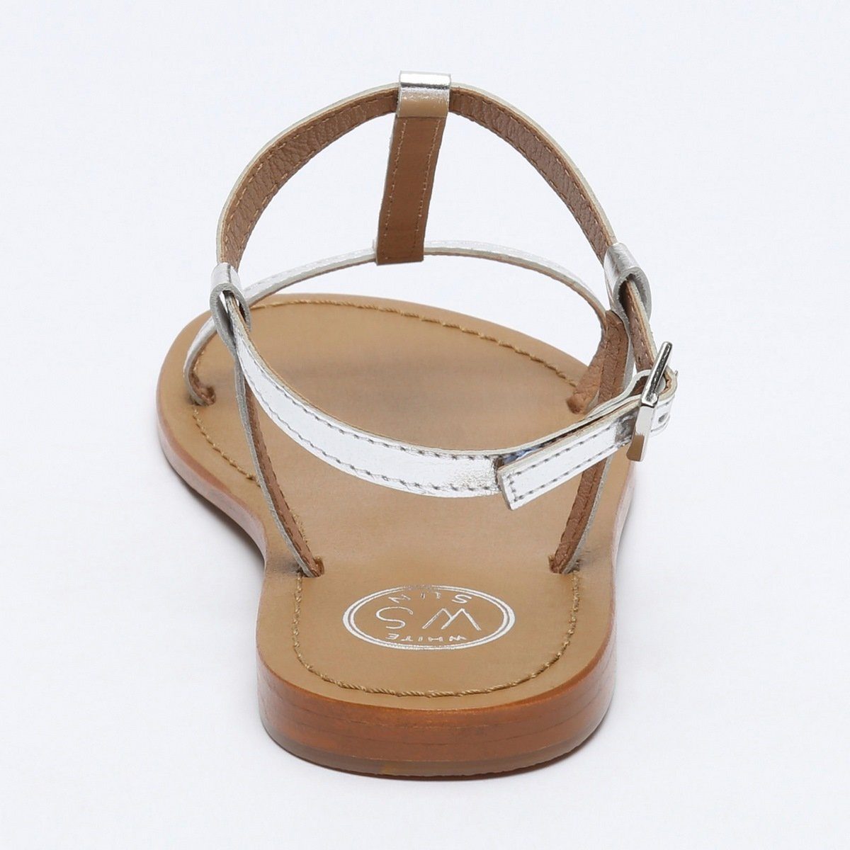 White Sun - Sandalias Lagorn - Piel de cabra plateada - Plateado
