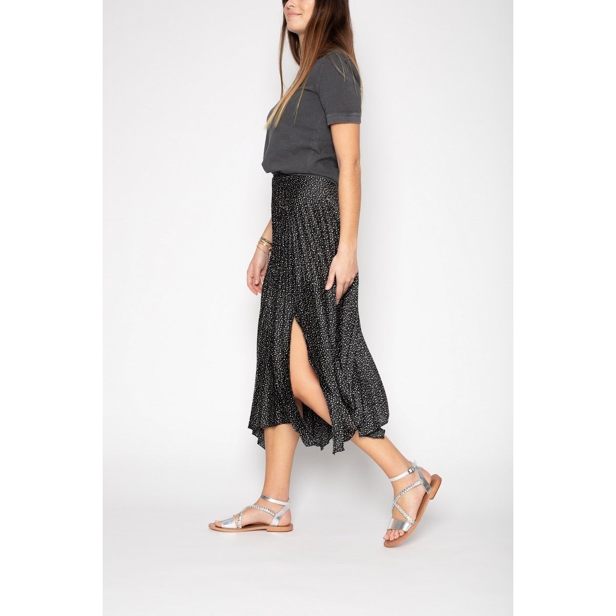 White Sun - Sandalias Leandra - Buff Silver - Silver