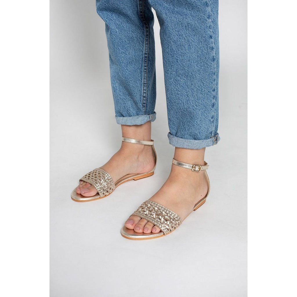 White Sun - Sandales Major - Goat Gold (Canné) - Gold