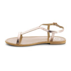 White Sun - Sandalias Miramar - Cow Rose Gold - Goldpink