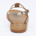 White Sun - Sandalias Miramar - Piel dorada - Dorado