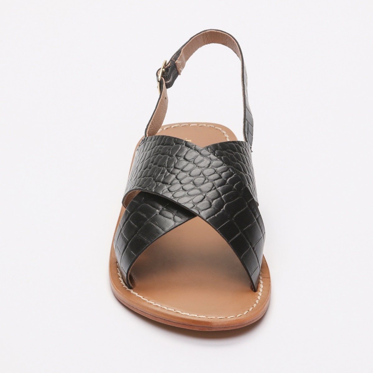 Les Bagatelles - Sandales Sibella - Black Croco