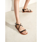 White Sun - Sandales Essentielles Theano - Noir - Femme