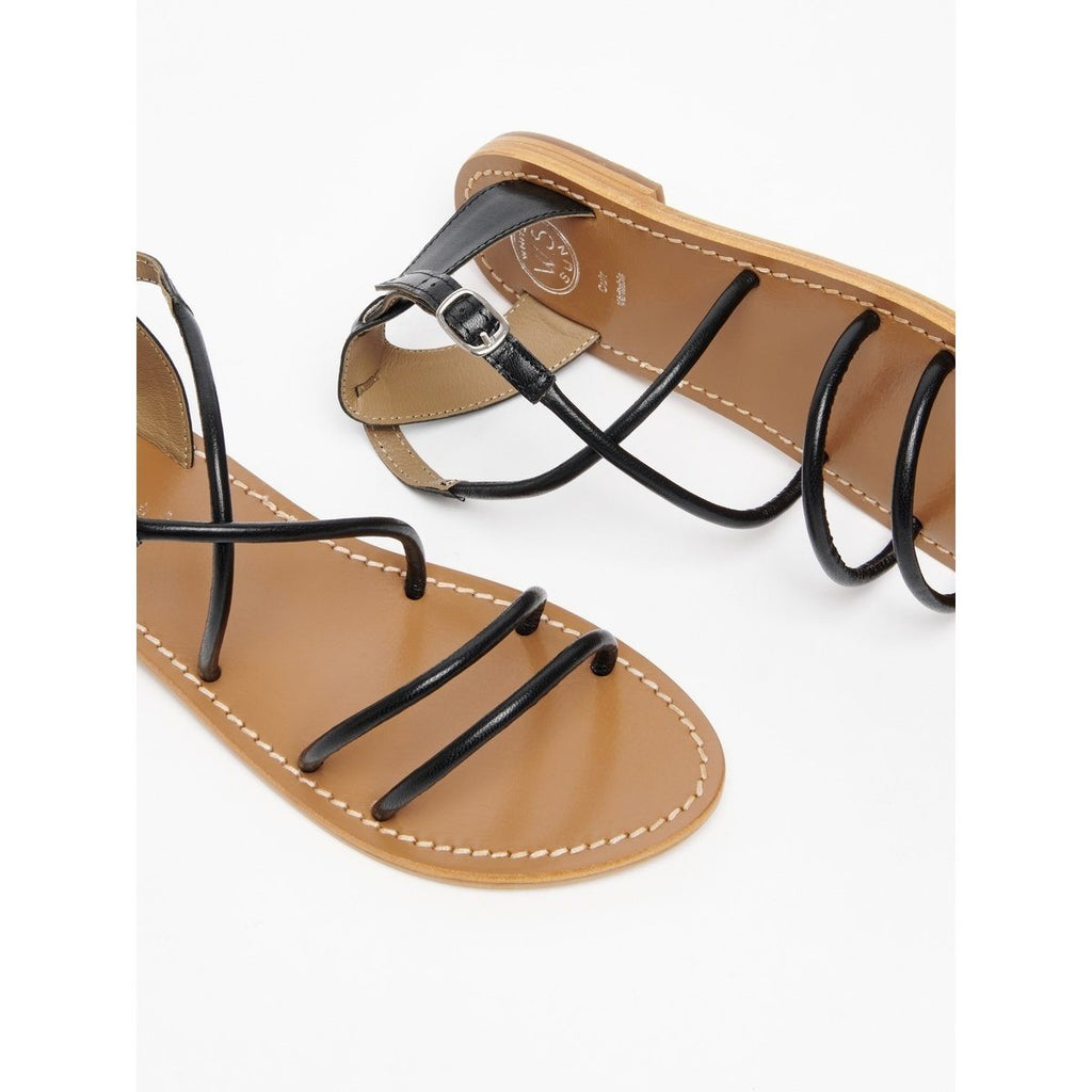 White Sun - Sandales Essentielles Theano - Noir - Femme