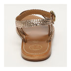 White Sun - Sandales Bharti - Gold Goat Leather - Gold